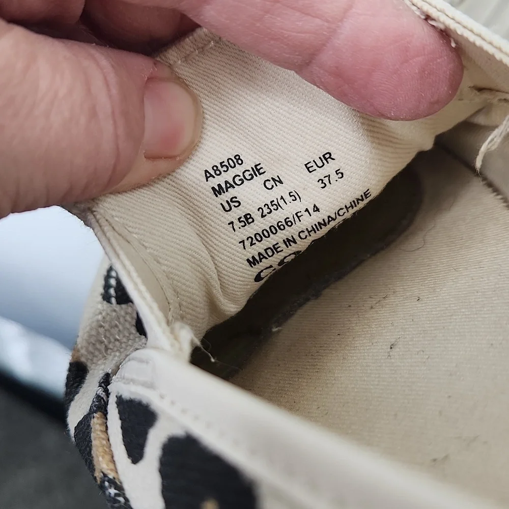 Coach Maggie‎ Slip on Canvas Sneakers - Picture 7 of 7